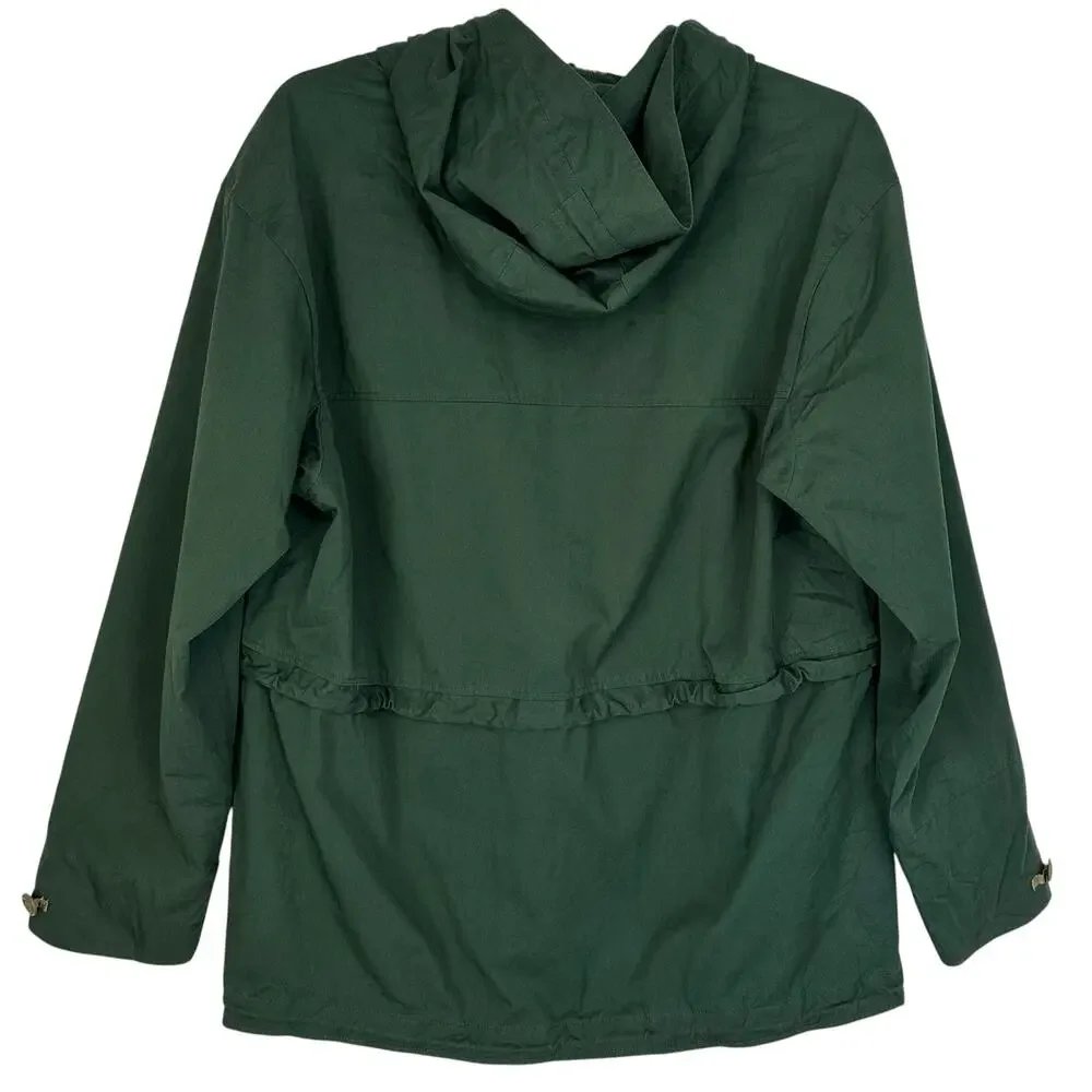 J. Crew Cotton-Nylon Survey Parka Green BE364 Mens Size L